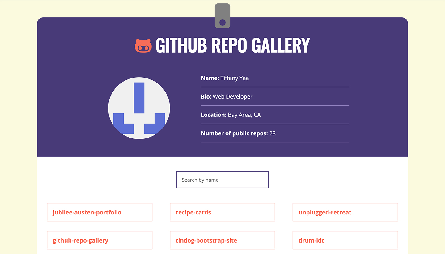 github repo gallery